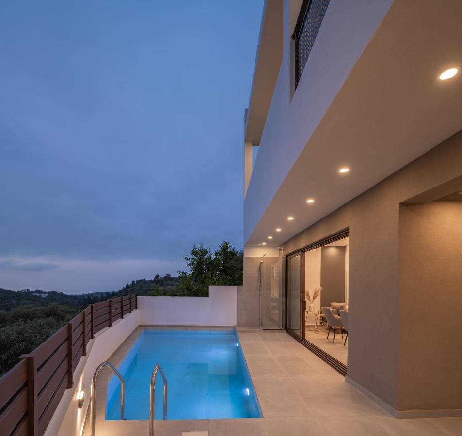 O-Cyanea Villa With Heated Pool Kournás Extérieur photo